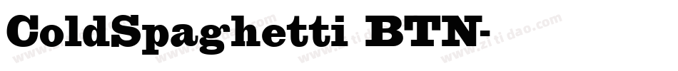 ColdSpaghetti BTN字体转换